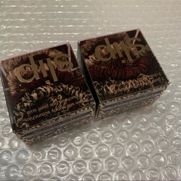 2 x slip silk skinny scrunchies - Picture 3 of 4